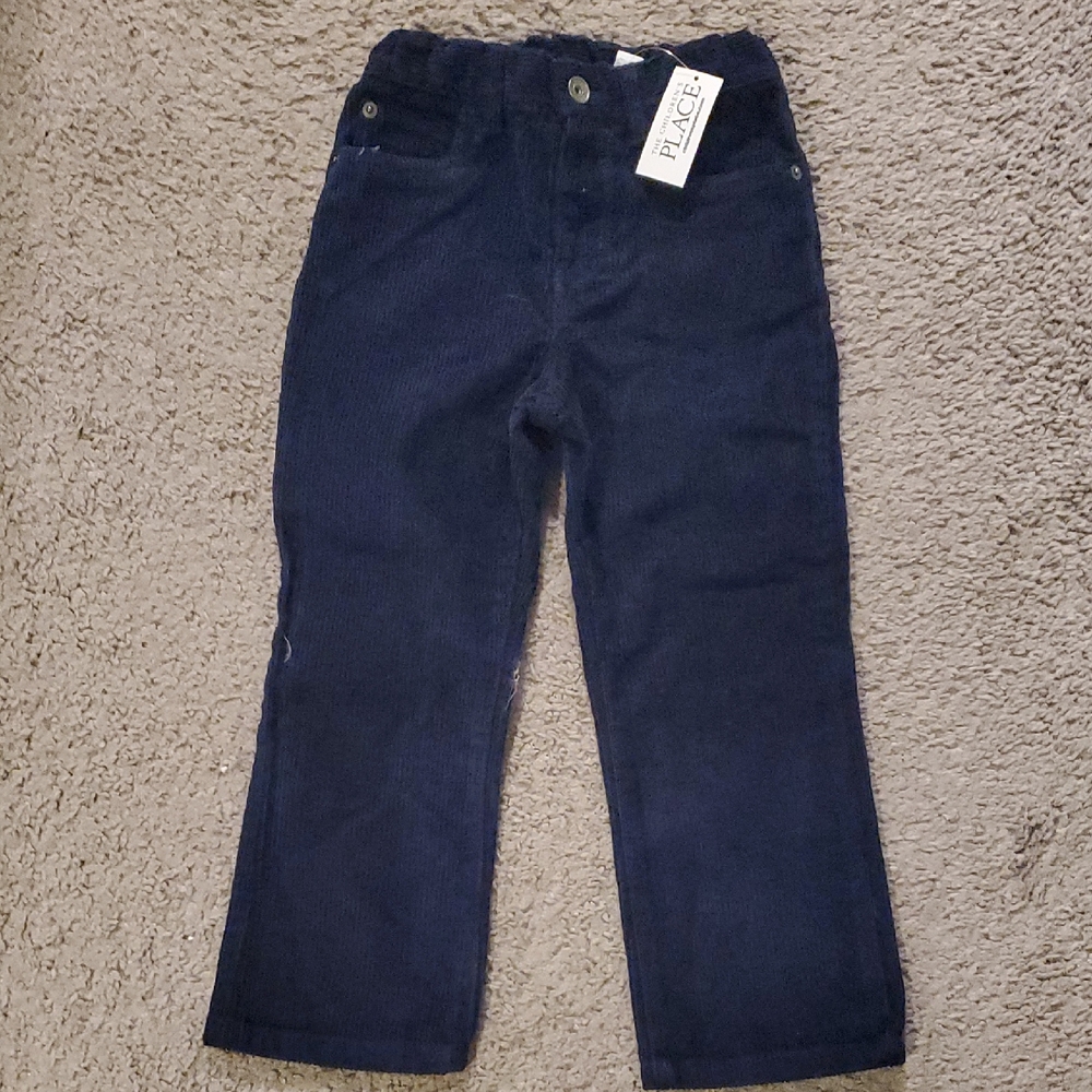NWT The Children's Place Dark Blue Corduroy Kids Pants